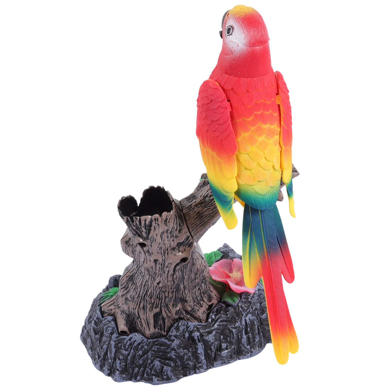 앵무새 음성 제어 장난감 소리 활성화 새 지저분한 디지털 녹음기, 다채로운 작은 플라스틱  인공 새